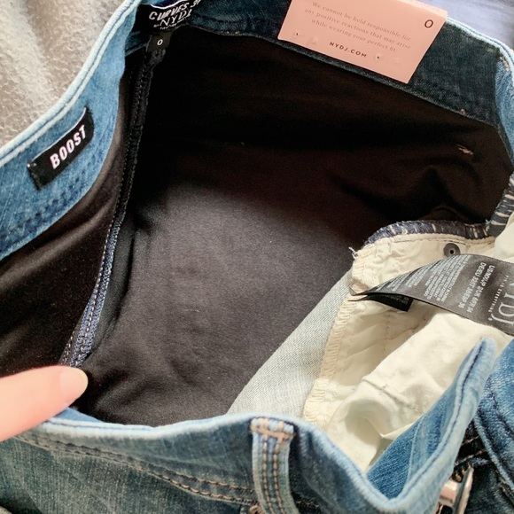 NYDJ Skinny Jeans W/ Released Hem sz 0 - Picture 8 of 9